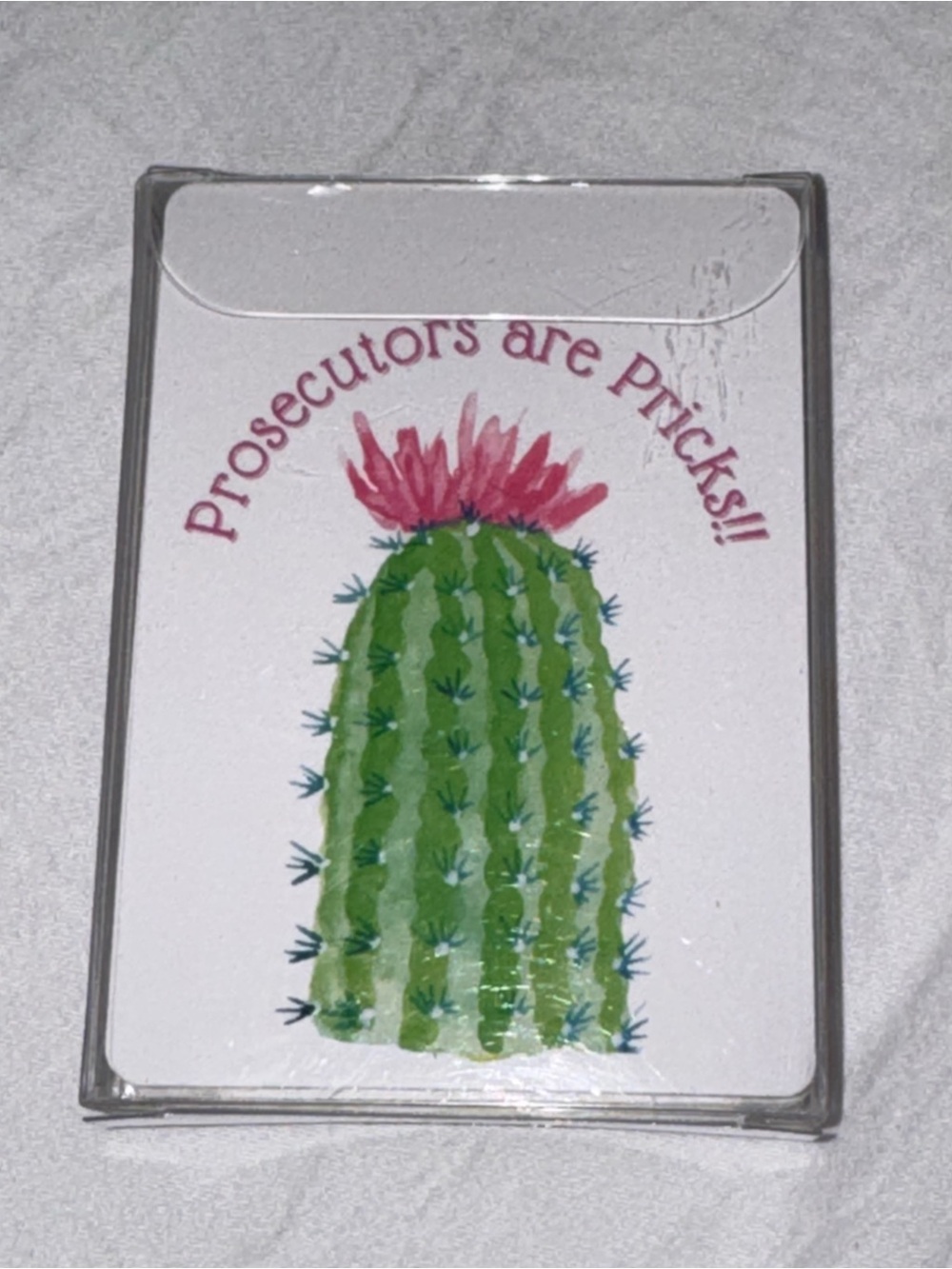 Playing Cards New in Original‎ Packaging- Prosecutors are Pricks